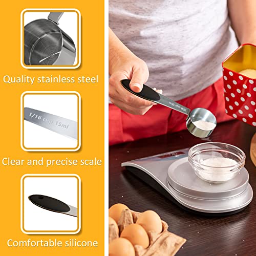 2PCS 1/16cup(15ml) Measuring Cup, Stainless Steel Measure Scoop - size: 1/16cup