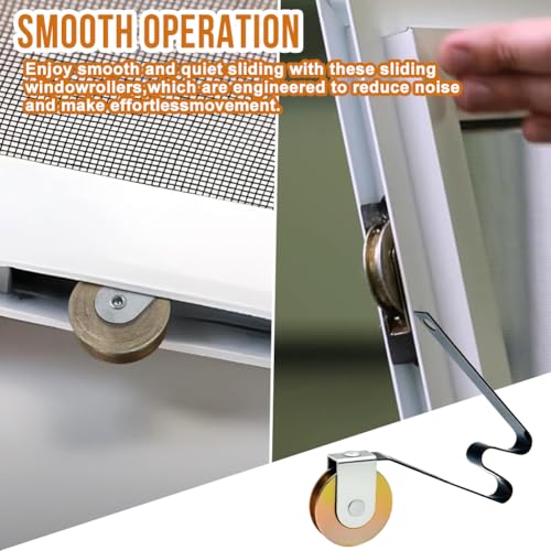 5 Pack Sliding Screen Door Rollers Replacement for Columbia and Uni-Fit Sliding Screen Doors,Replaces B512, B513, B746 Used on Both Top and Bottom