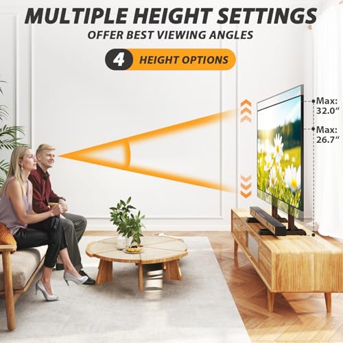 TAVR Universal Table Top TV Stand Base for 24-83 inch TVs Hold up to 150lbs - size: 24-83 inch Screens
