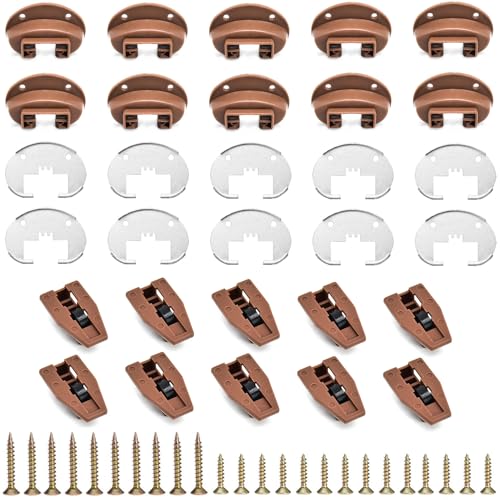 Surf Turtle 10 Pack Center Mount Drawer Replacement Slides - style: 10 Pack/With Metal Brackets