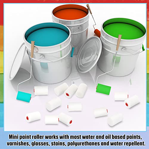 40 Pcs 2 Inch Foam Paint Roller, Small Paint Rollers, Sponge Roller Refills
