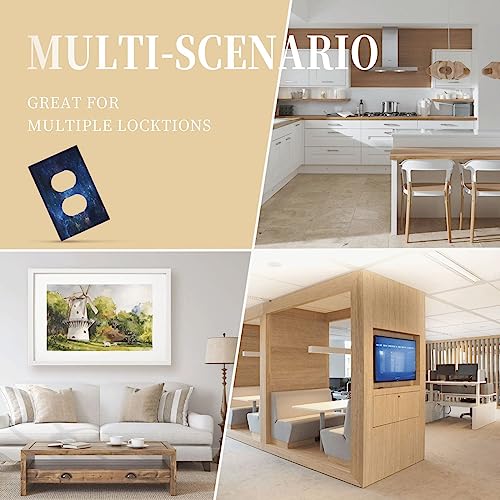 Fantastic Nebula Milky Way 1 Gang Duplex Device Wall Plate Cover Aerospace Starry Sky Universe Outlet Light Switch Cover Galaxy Cosmos Outer Space Electrical Faceplate Switchplate for Bedroom Bathroom - color: Fantastic Nebula Aerospace Starry Sky Univers