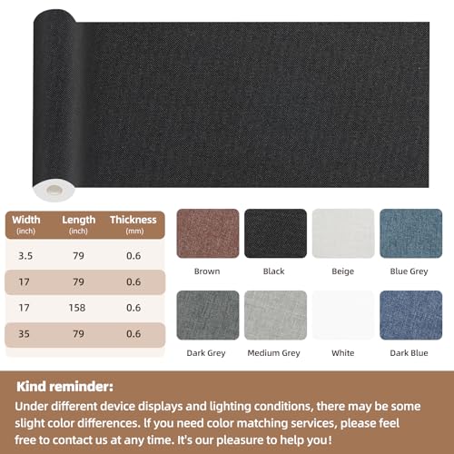 Fabric Repair Tape, Self-Adhesive Couch Patch for Furniture, Cloth - color: Suede Brown, size: 3.5X79 Inch