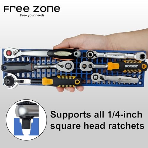 Free Zone Bit Organizer Set, 316-Hole 1/4" Hex Bit Toolbox Storage - color: Orange