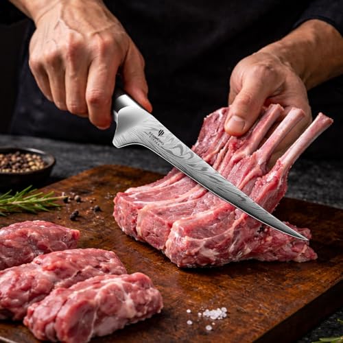 Fillet Knife 7 Inch, Powder Steel Boning Knife - size: 7.2"