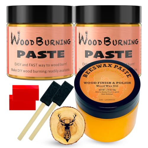 LAOBIAO Wood Burning Paste & Beeswax Kit - color: Standard Set