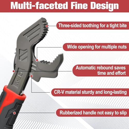 6" Self Adjusting Wrench 0.28"-0.59"(7-15MM) Wrench Pipe - size: 6"