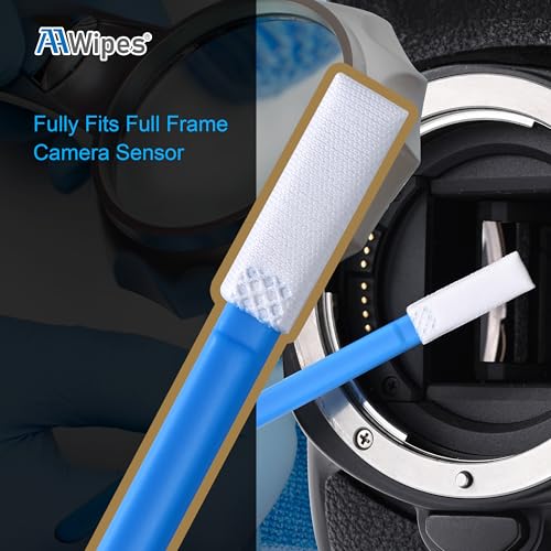 AAWipes Camera Sensor Cleaning Kit Sensor Lens Cleaner for Full Frame of DDR6 DSLR or SLR (6mm Sensor Cleaning Swabs) (HCS-6) (20) - size: Spot Clean - 6mm