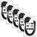 Large Zip Ties 18 inch (250 Pack), Long Zip Ties Heavy Duty with 220 lb Tensile Strength, Big Cable Ties, Black, by ANOSON - size: 18"/250 pk (220 Lb)