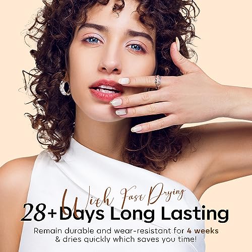 modelones Gel Nail Polish Set, 6 Colors Pearl Nude Brown Shimmer Glitter Gel Polish Kit, All Seasons Soak OFF LED Manicure Salon DIY Gift - color: Z-Cinnamon Brown
