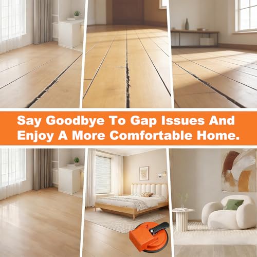 Floor Gap Fixer Tool, Heavy Duty Laminate Flooring Repair Tool with Enhanced Vacuum Suction Cup, Professional Plank Puller for Smooth Surface Wood Tile Hardwood Floor Gaps