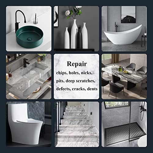 Hupeyna Tub, Tile and Shower Repair Kit (Color Match), Porcelain Repair Kit