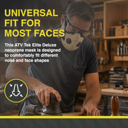 ATV Tek Elite Deluxe Neoprene Dust Mask - color: Tan