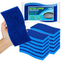 AIDEA XL Sponges Kitchen 12Count, Non-Scratch Scrub Sponges for Dishes - color: Blue-extra Large