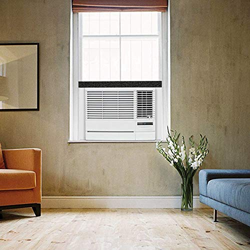 2 Rolls 2 Inch W 1/2 Inch T Weather Stripping Air Conditioner Open Cell Foam Seal Tape, Window Insulation High Resilience Seal Strip for Doors Window,Total 11FT - size: 2 Inch W 1/2 Inch T