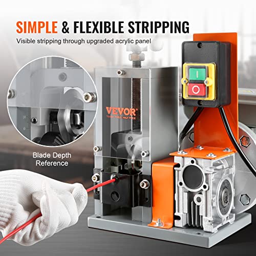 VEVOR Electric Wire Stripper Machine 0.06-1.18 in Automatic Stripping