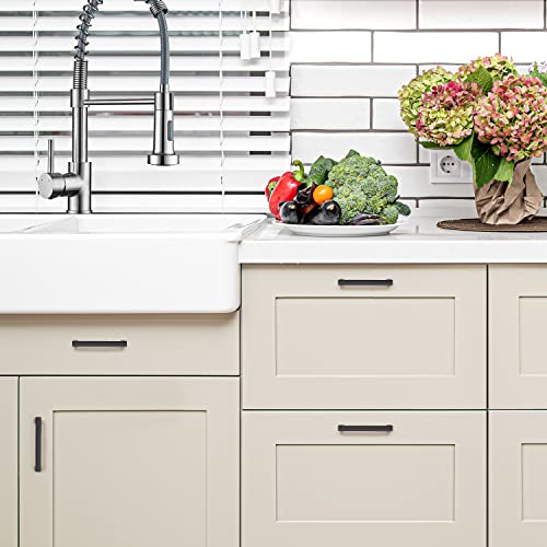 Ravinte Matte Black Kitchen Cabinet Handles 3-1/2 Inch Pulls 5 Pack - color: Matte Black, size: 3-1/2 Inches Hole Center