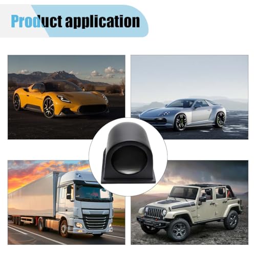BDZMC Universal 2" 52mm Single Hole Gauge Dashboard Pod (Single Hole) - size: Single Hole