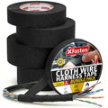 XFasten Wire Harness Tape, 250 Feet Total (5-Set Width), High Temp Wiring Loom Harness, Self-Adhesive Felt Cloth Electrical Tape for Automotive Engines, Noise Dampening, and Cable Protection - style: Set of 5 Widths x 50 Foot (250 Feet Total)
