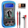 ANENG Digital Multimeter with Case, AC/DC Voltmeter, Ammeter and Ohmmeter - color: Blue