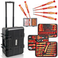 1000V Insulated Electrician Tool Bundle – 50-Piece Electrical Tool Kit with Rolling Tool Case + 6-Piece Precision Insulated Screwdriver Set | VDE/GS Certified | IEC 60900 Electrical Hand Tools