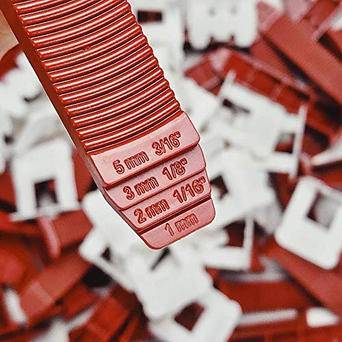 1/16" T-Lock ™ Complete KIT Anti lippage Tile leveling system by PERFECT LEVEL MASTER ™ 300 spacers & 100 wedges in handy bucket ! Tlock