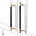 12 Pack 7 1/2 Inch 192 mm Knurled Cabinet Handles Cabinet Pulls Aluminum Handles Pulls Gold and Grey Oxidation Finish with Diamond Pattern 8.6" Length (7.5" Hole Center) - color: Gold and Grey, size: 7 1/2 Inch