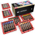 ARTEZA Acrylic Paint Set, 60 Colors, 22 ml Tubes, High-Viscosity - style: Set of 60 Colors (22 ml Tubes)