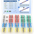 350 Pcs Solder Seal Wire Connectors Heat Shrink Butt Connectors Kit Marine Waterproof Wiring Electrical Cable Splice Terminals for Boat Automotive RV Trailer - size: 350 PCS