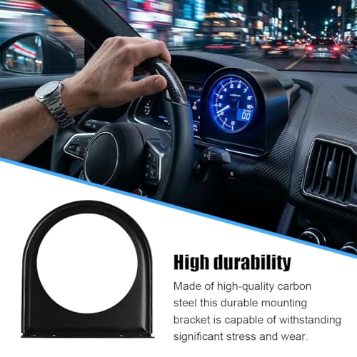 Zpana Car Single Hole Gauge Mounting Panel, 2 Inch Vehicle Dashboard Gauge Pillar Mounting Bracket Pod, Automotive Dash Instrument Holder Replacement, Universal for SUV Automobile Truck - size: Single Hole