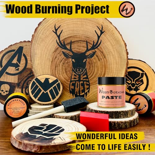 LAOBIAO Wood Burning Paste & Beeswax Kit - color: Basic Set
