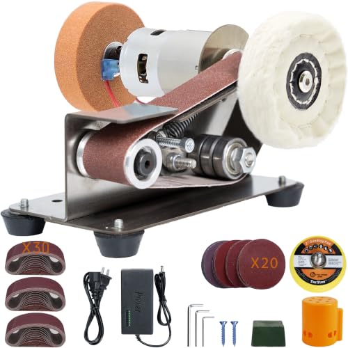 Mini Belt Sander, Electric Small Sander Knife Sharpener, 6.7"x6.9"x4.9" - size: 6.7"x6.9"x4.9"