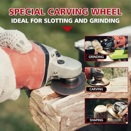 4PCs Angle Grinder Wood Carving Grinding Disc Set - color: 4 PCS Grinding Disc