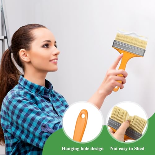 Wallpaper Smoothing Tool Kit, Wall Paper Stick Tool Set, with Wallpaper Paste Glue Brush, Multiuse Wallpapers Squeegee, Seam Roller, and Cutting Tools, for Peel and Stick Wallpapers Vinyl Window Film