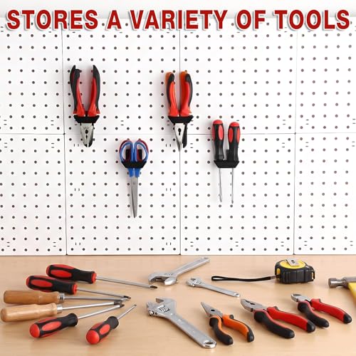 Zonon 4 Pcs Pegboard Scissor Holder Double Hole Black Plastic Hangers - color: Black, size: Double Hole