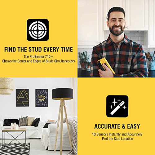 Franklin Sensors ProSensor 710 Stud Finder, 13-Sensor Wall Scanner