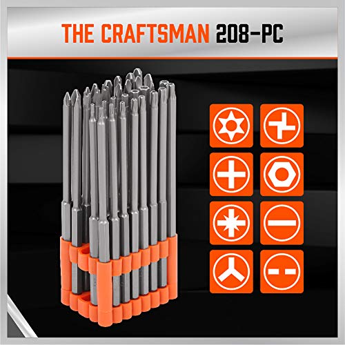 HORUSDY 32-Piece 1/4" Shan Extra Long Security Power Bit Set, 6" Long Tamper Proof Security Bits, S2 Steel. - style: Extra Long Security Power Bit Set