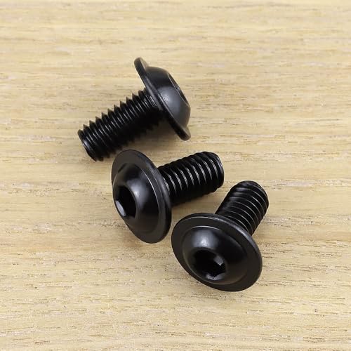 M4-0.7 x 8mm (100 pcs) Black Hex Socket Head Cap Screws, 304 Stainless Steel 18/8, Furniture Bolts, Connector Screws for Furniture, Black Oxide Finish, Full Thread, Hex Spanner Wrench Included - size: M4-0.7 x 8mm
