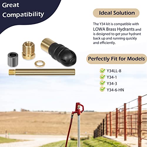 RK-Y34 Upgraded Iowa Brass Repair Kit for Woodford Model Y34 Yard Hydran