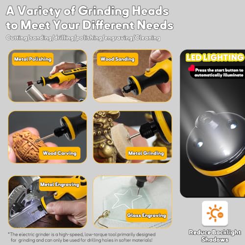 7.2V Mini Cordless Rotary Tool, 59 Attachments for DIY Crafts - size: 7.2V