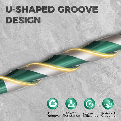 Masonry Drill Bit Set 5 Pcs(5/32"-3/8"), Masonry Drill Bits for Concrete - size: 5Pcs (5/32-3/8) Green