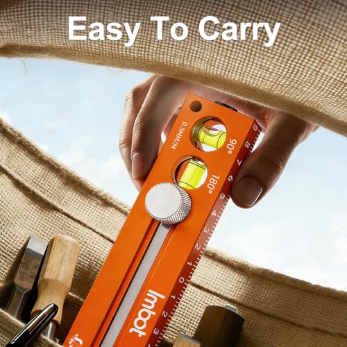 Imbot Adjustable Leveling Marking Ruler for Carpentry Woodworking