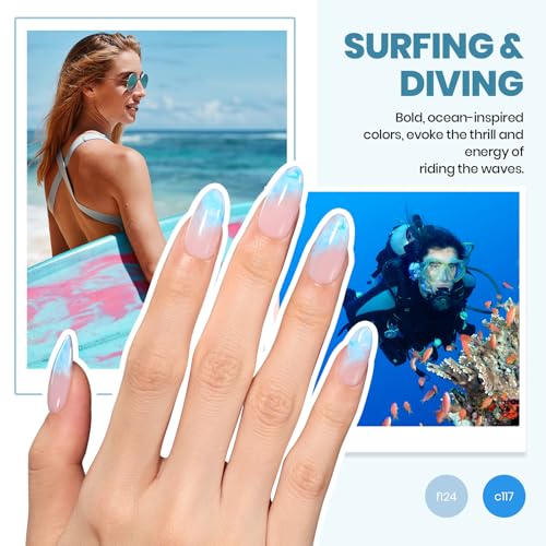 Beetles Gel Nail Polish Kit with U V Light - 37Pcs 25 Colors Gel Polish Kit - color: 25 Colors Energetic Moves
