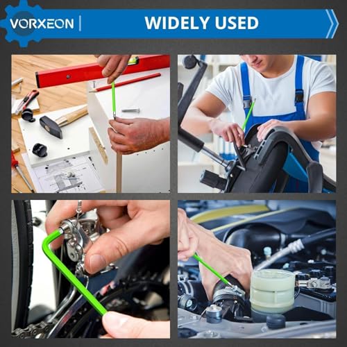 9-Piece Metric Hex Key Allen Wrench Set 1.5 to 10 mm - size: 9PCS Green Allen Wrench Set