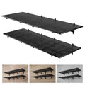 4 Pack Garage Wall Shelving Heavy Duty 2x3ft, Black - color: Black, size: 2X3ft-4pack
