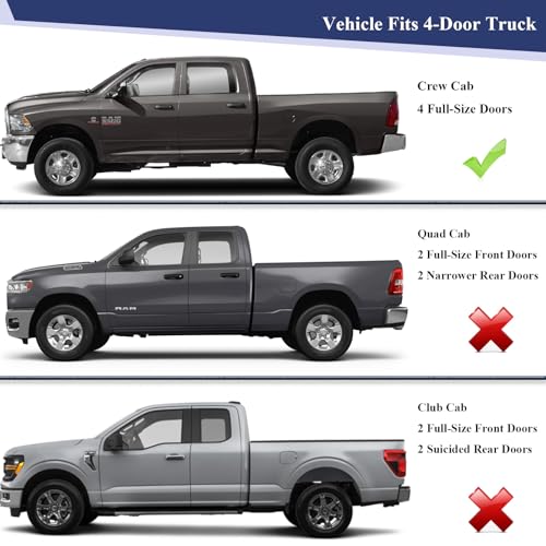 ItranMc Weatherstrip Window Molding Trim Seal For 2009-2021 Dodge Ram 1500 2500 3500 4500 5500 Truck Crew Cab,Black Outer Door Window Trim Seal Belt,Replace#55112376AH 55112377AH 55372138AH 55372139AH - style: Dodge Ram 2009-2021