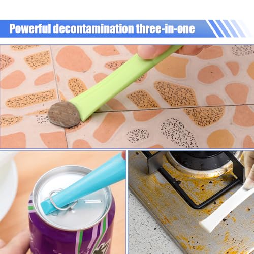 ZIMISI 2 In 1 Plastic Scraper Tool, No-Scratch Small Scraper Cleaning Tool, Multipurpose Sticker Remover Tool for Tight Spaces, Stiff Crevice Scrapers for Removing Paint, Labels, Car Detailing
