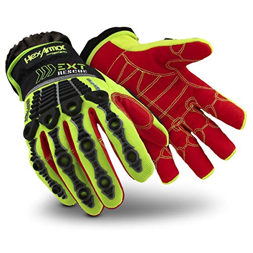HexArmor | FireFighter Extrication-Rescue Impact Safety Gloves | EXT Rescue Series - color: 4013 | Cut Protection W/ Debris Guard, size: X-Large (Pack of 1)