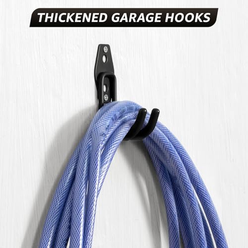 Heavy Duty Garage Hooks for Storage & Hanging Items, 20-Pack - color: 20-Pack Set Black