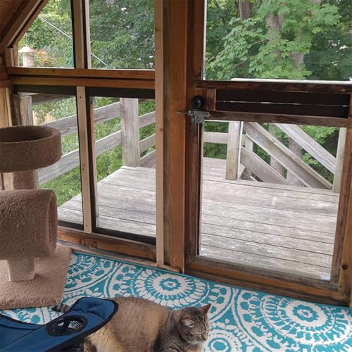 Pet Proof Window Screen Replacements 47.2"X 98.4" Window Screen Roll Door Screen Replacement Mesh Heavy Duty Screens Repair Kit for Sliding Door Patio (Folded Package)